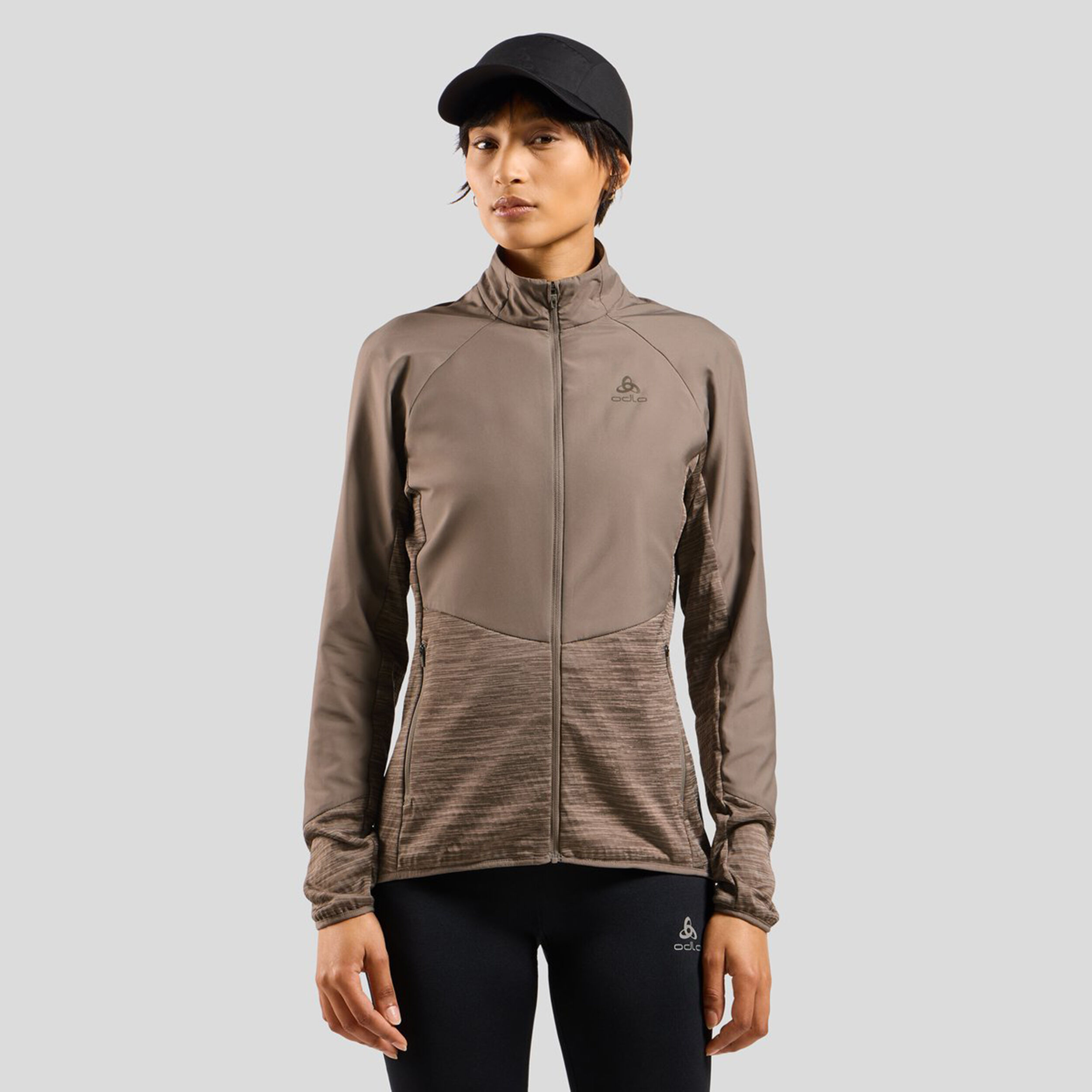 Odlo Essential Insulator Hybrid Veste Running Femmes - Gris