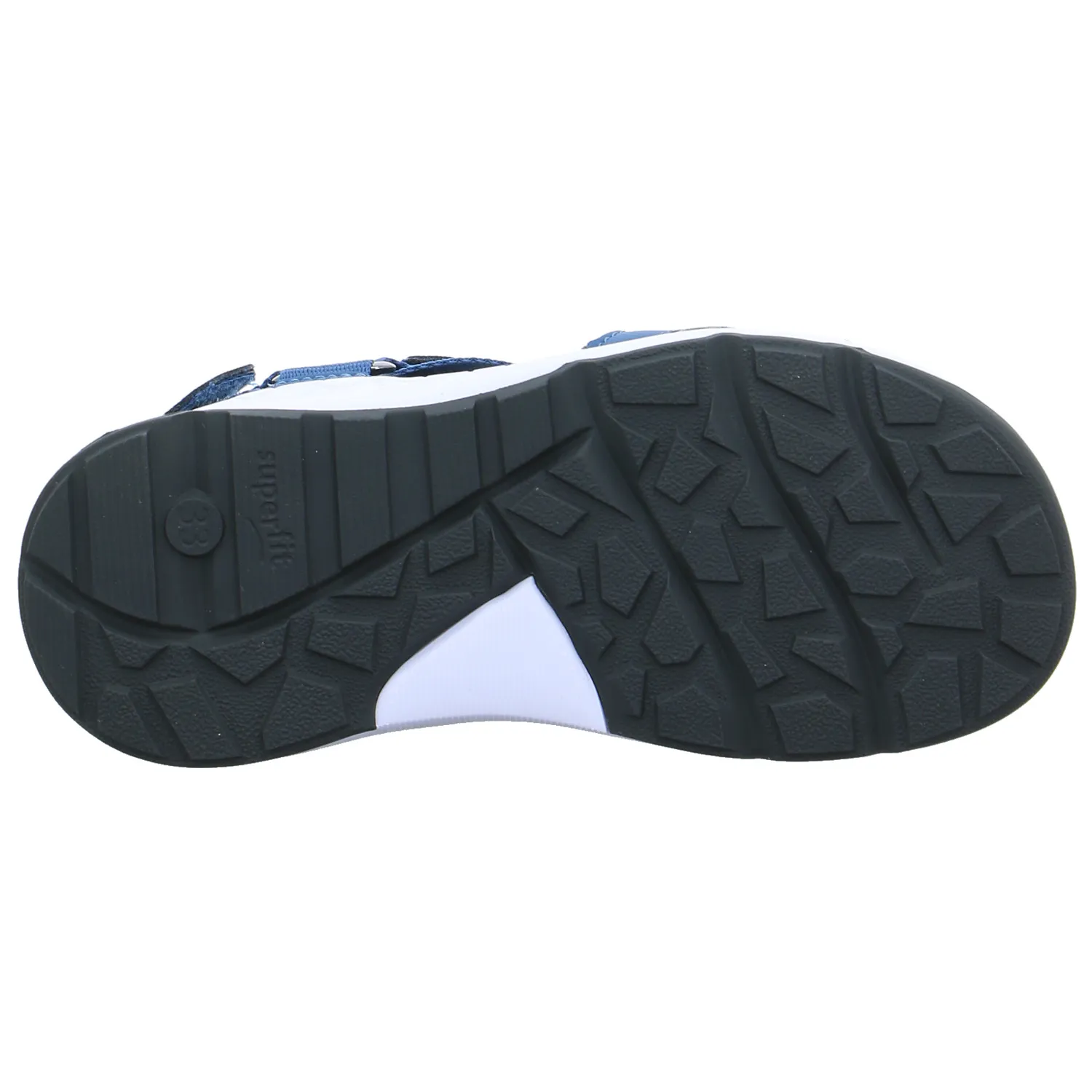 SUPERFIT Jungen-Sandale Blau Lederimitat  Sommerschuh