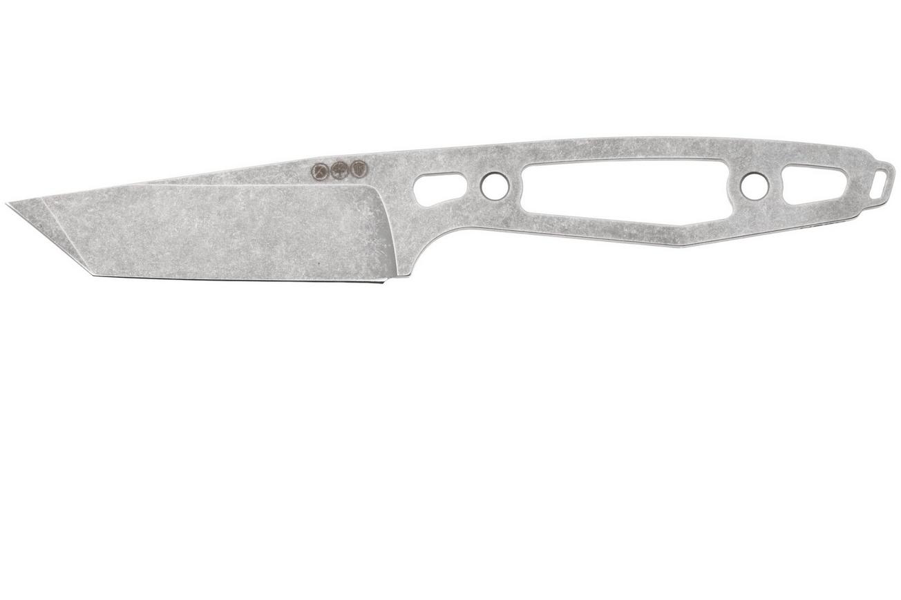 Daily Customs AK1 P10016286, Stonewashed Böhler N690 American Tanto, vaststaand mes