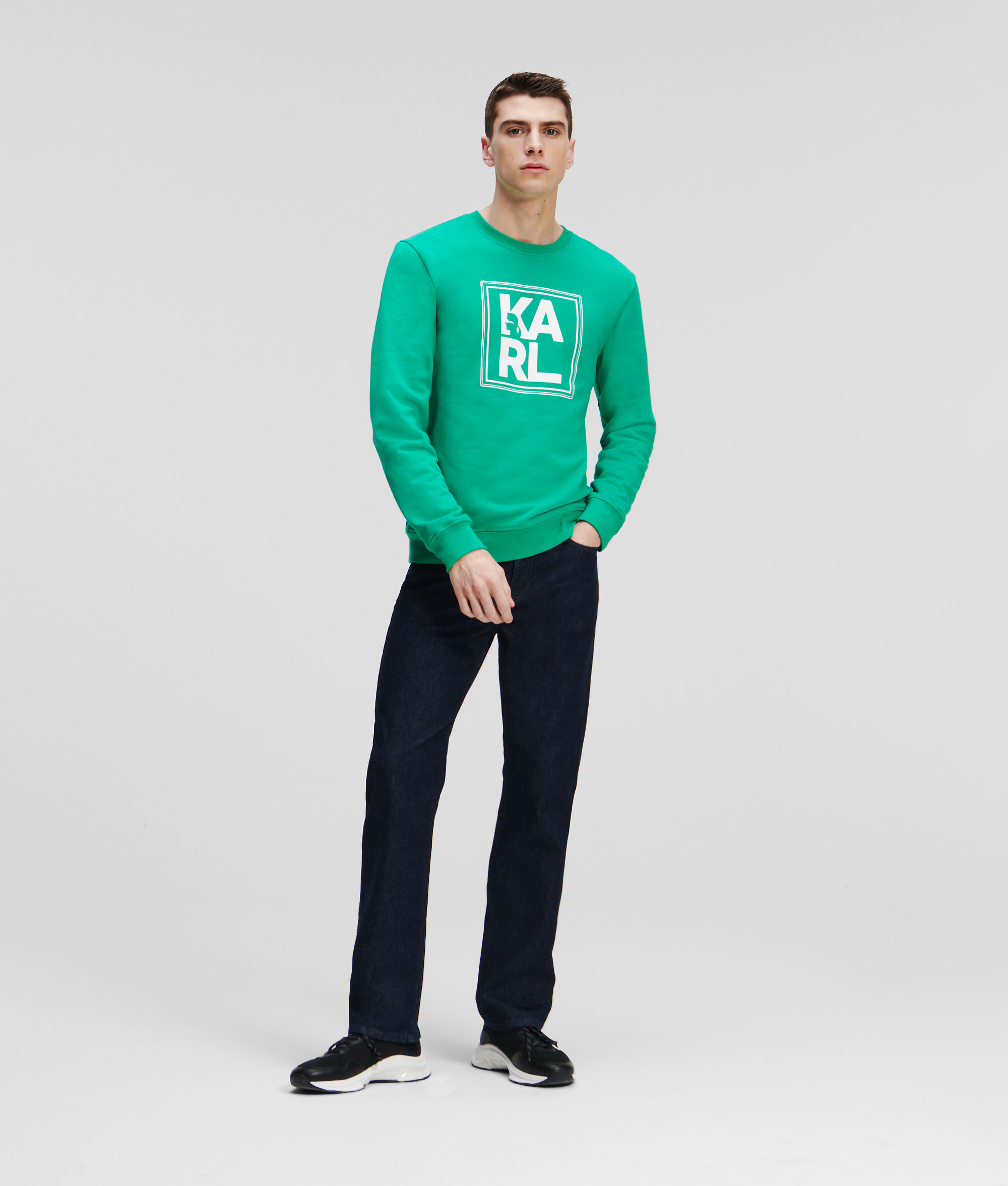 SWEAT-SHIRT ATHLEISURE À GROS LOGO KARL
