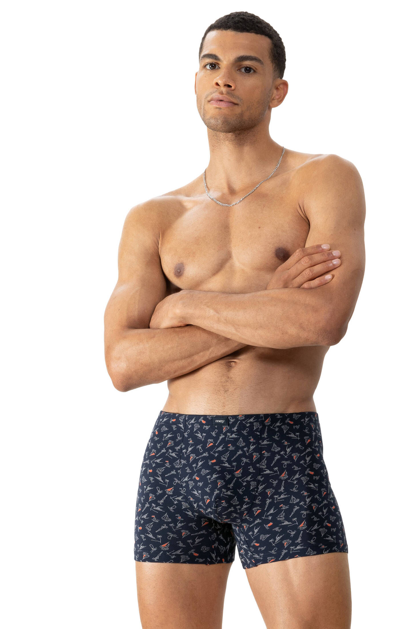 mey| Herren Long Shorty Serie Small Ship