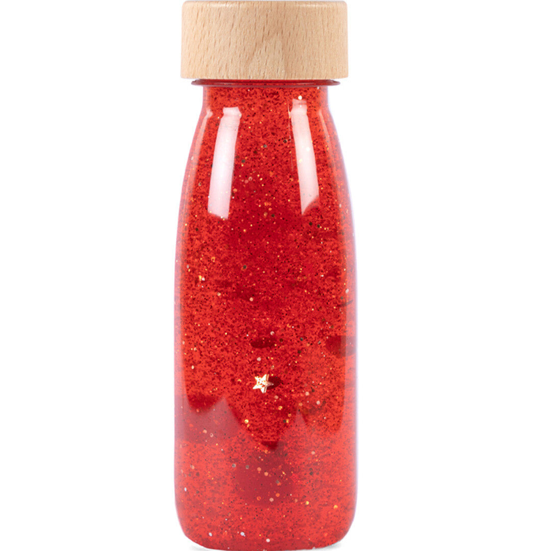 Petit boum sensorische fles float - red