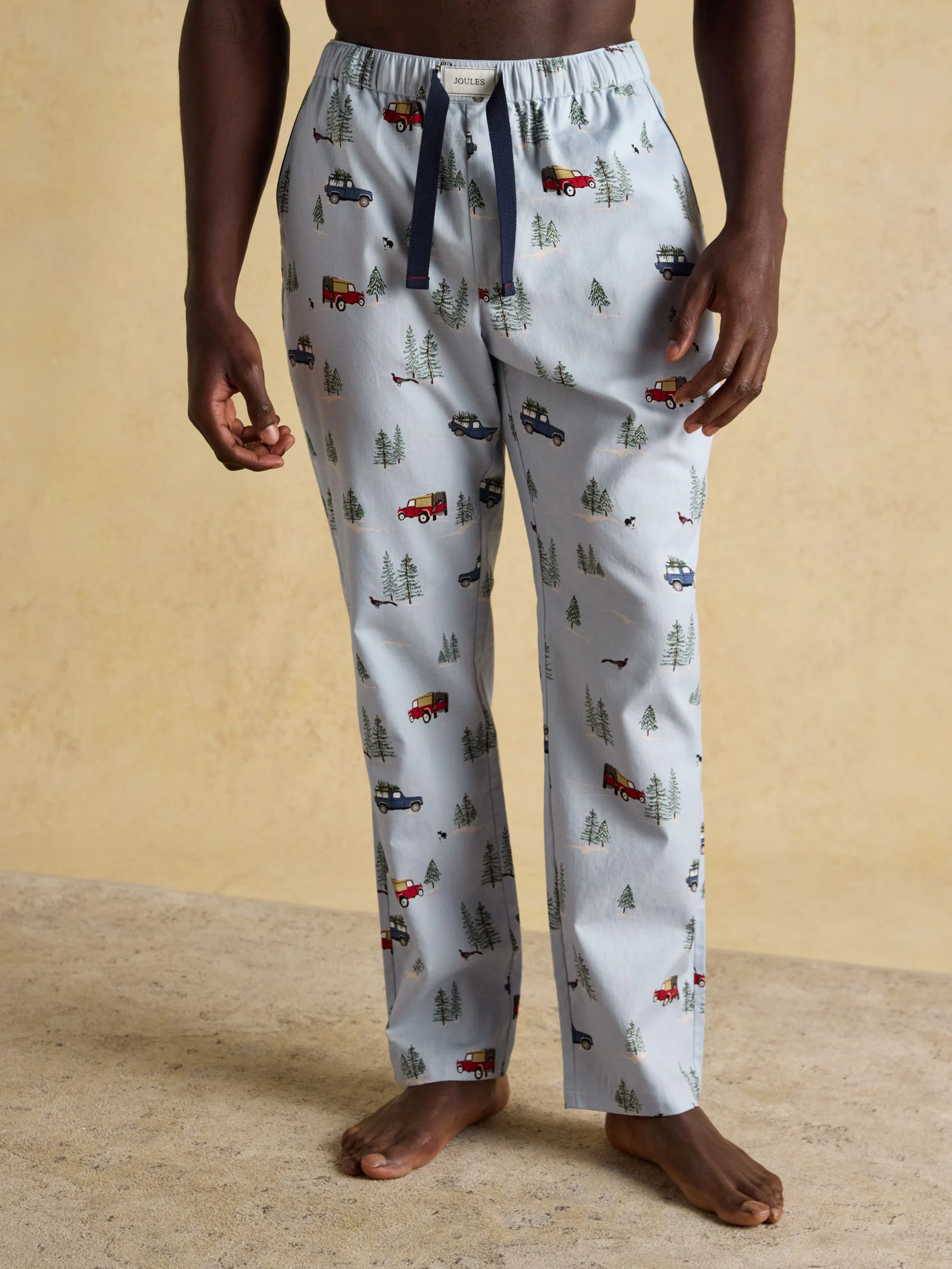 Lichtblauw - Joules Dozer pyjamabroek