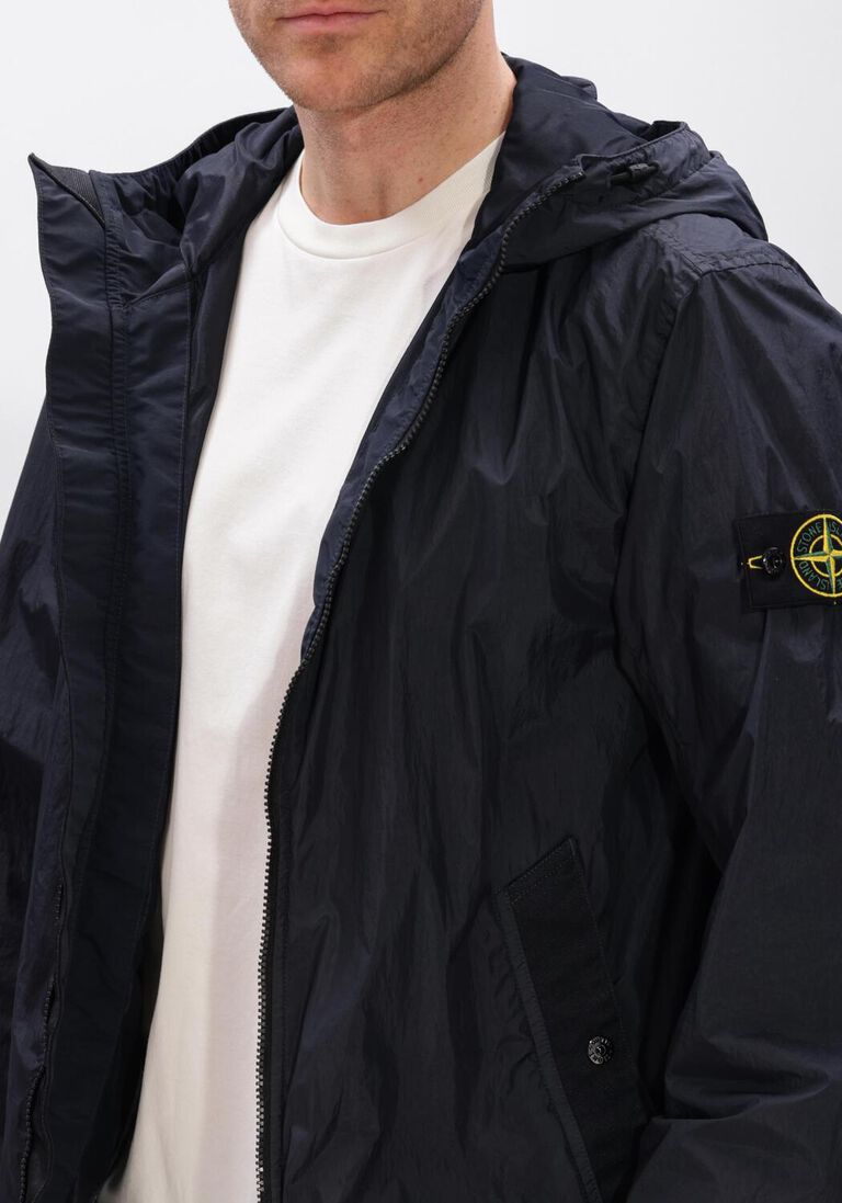 donkerblauwe stone island gewatteerde jas jacket s0a23