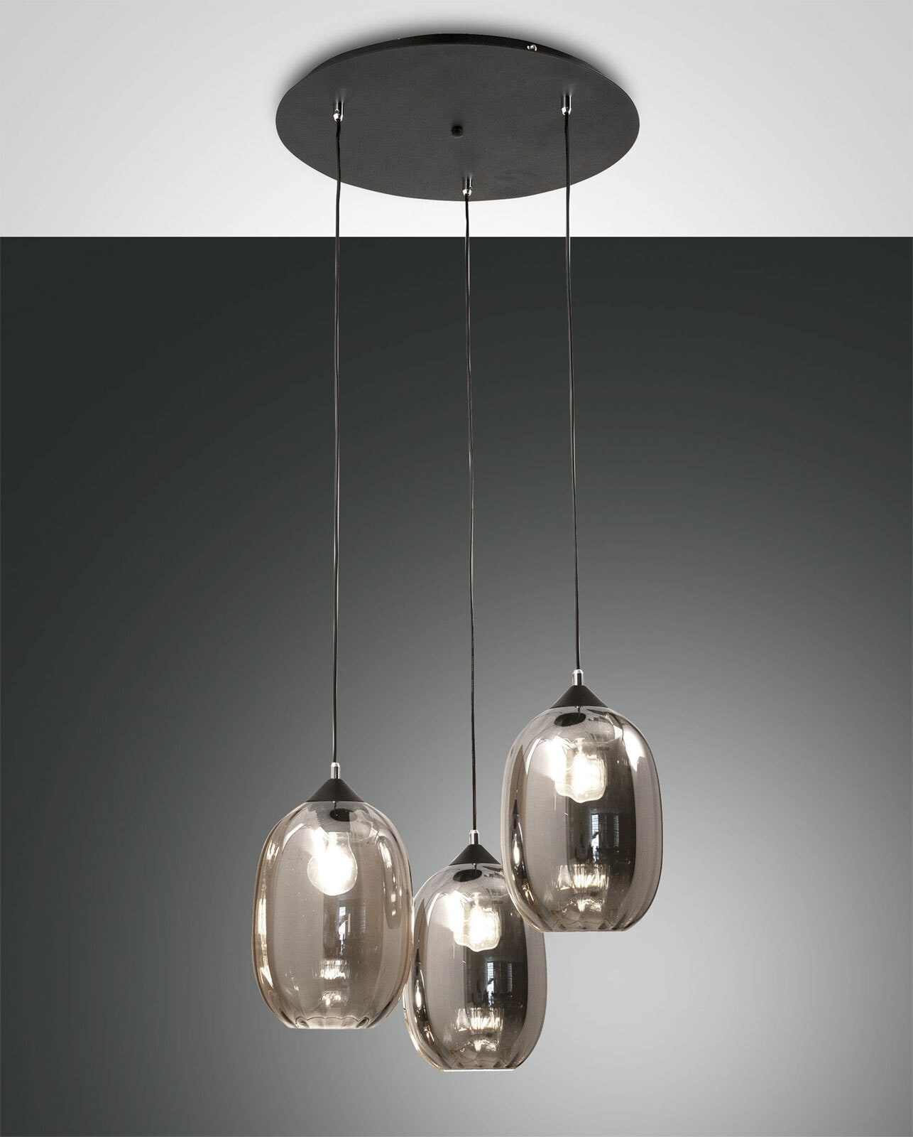 FABAS LUCE Retrofit Pendelleuchte INFINITY grau