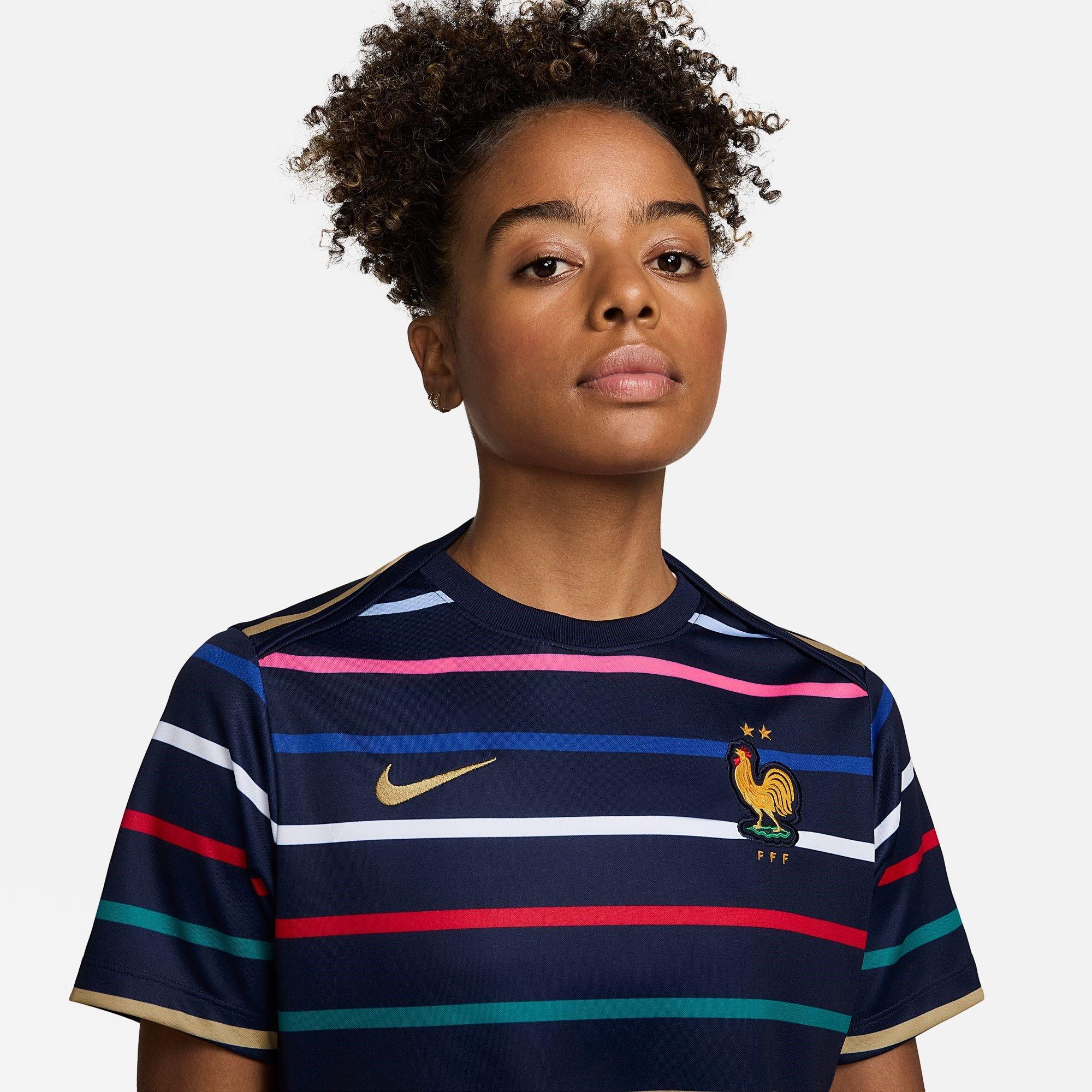 Nike France Academy Pro Home Pre Match Shirt 2024 Womens