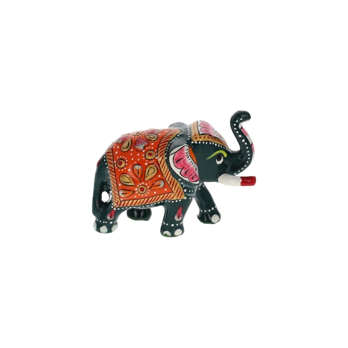 Petite statuette éléphant vert Pondie Chérie