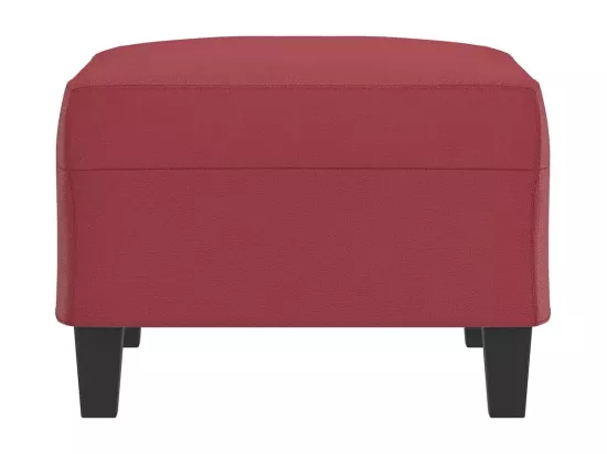 Repose-pied Rouge bordeaux 70x55x41 cm Similicuir