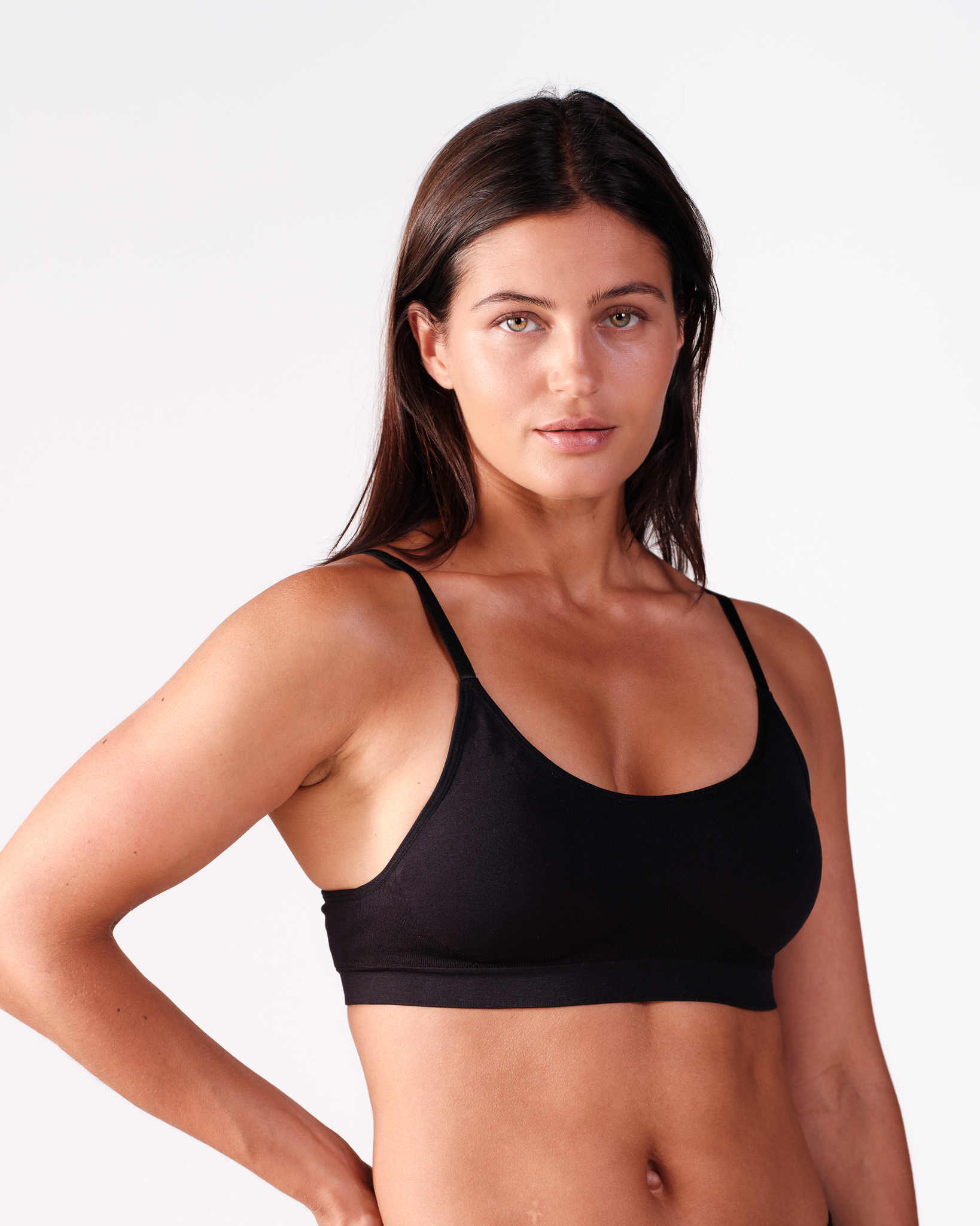 Bumpro Glow Seamless Bra Black