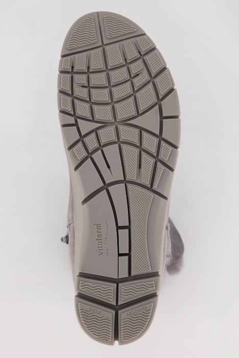 Vitaform, Leder-Stiefeletten, Lammfell, Veloursleder, Weite H