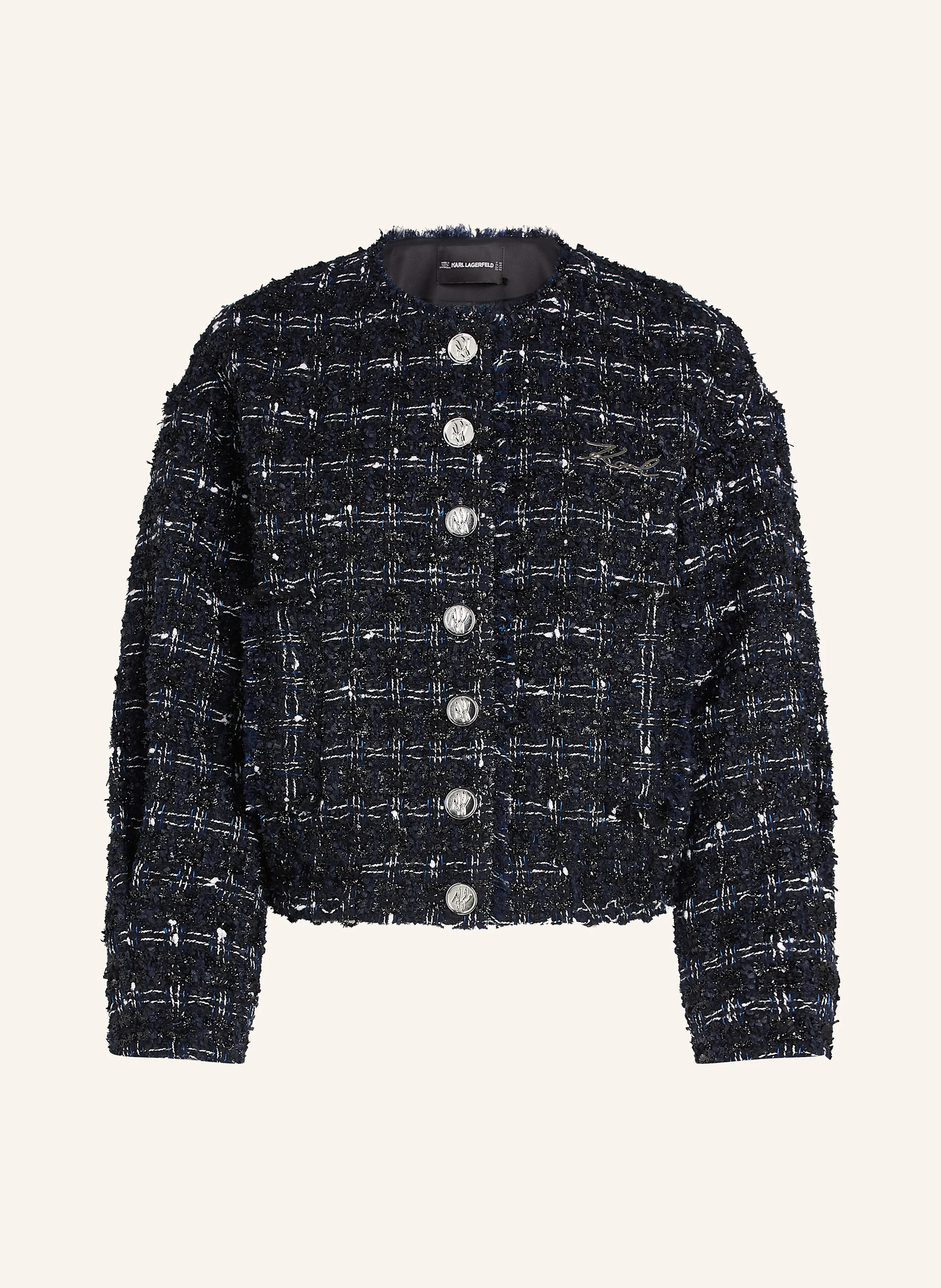 KARL LAGERFELD KARL ESSENTIAL BOMBERJACKE AUS BOUCLÉ