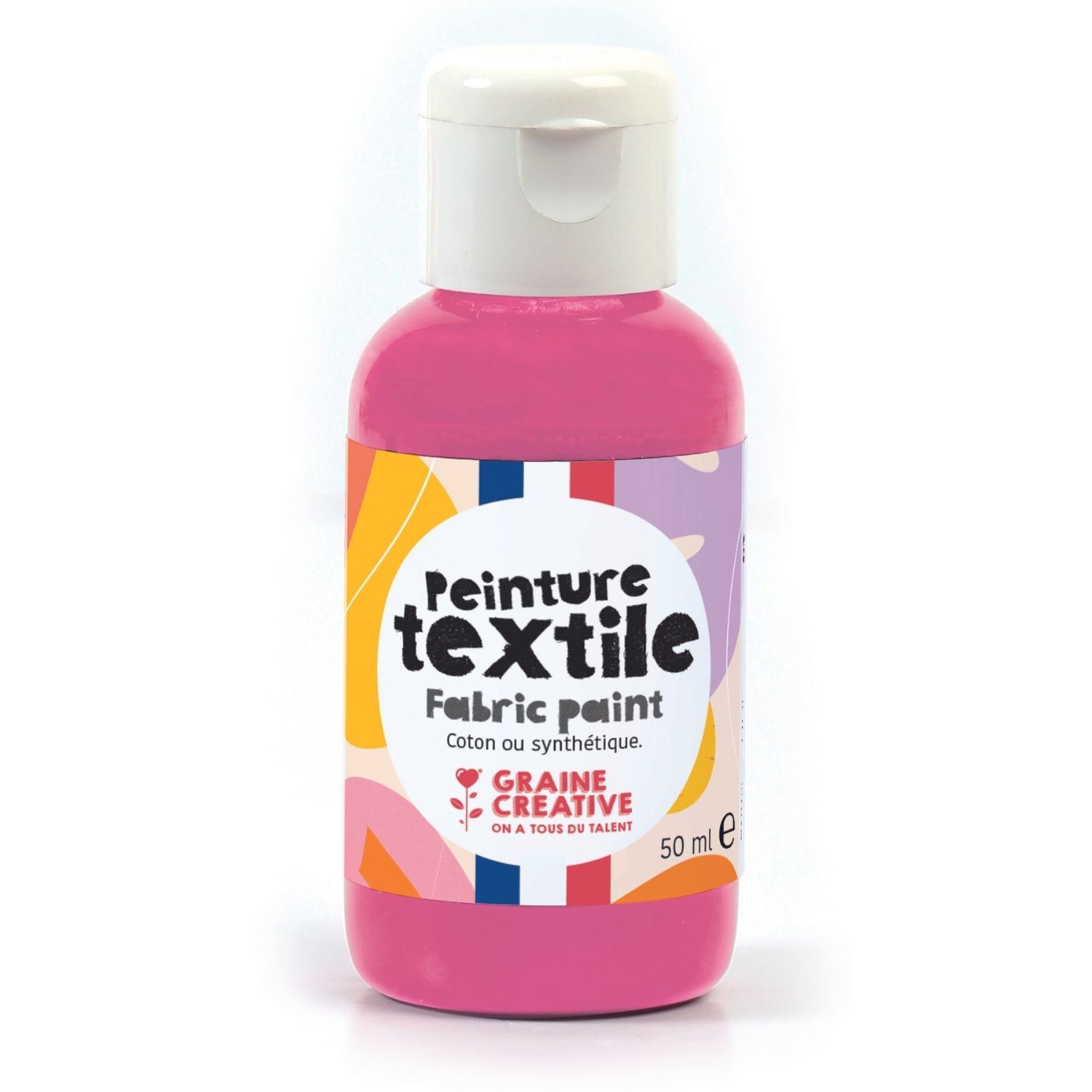 Peinture pour textile 50 ml - magenta