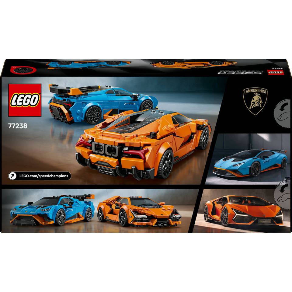 LEGO Speed Champions Lamborghini Revuelto en Huracán STO 77238