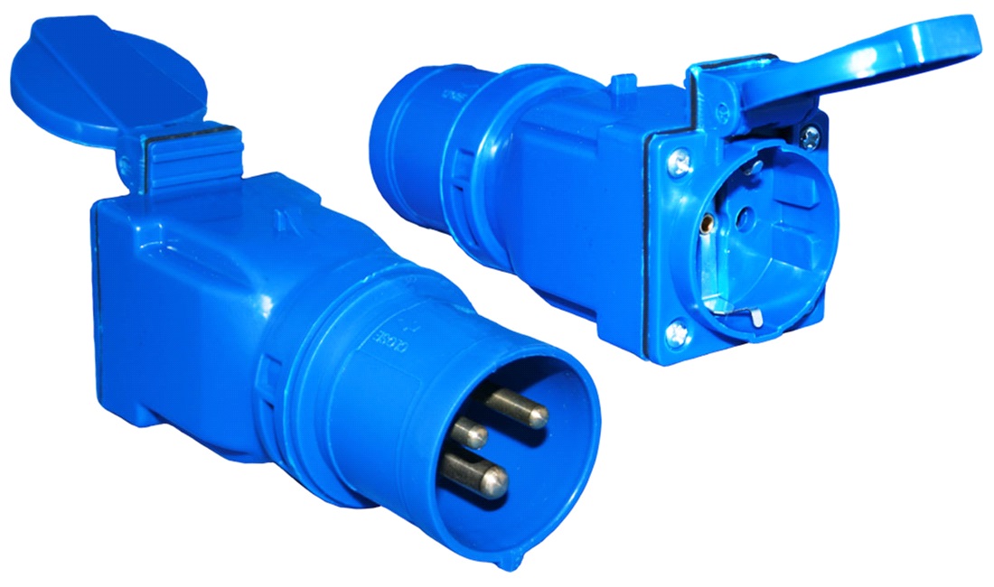 Adapterstik Schuko hun - CEE han