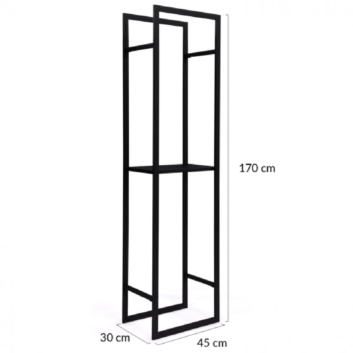Idmarket Market Range bois étagères noir