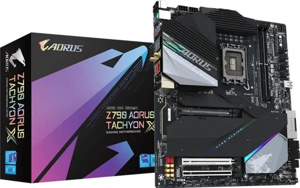 [OUTLET] - AORUS Z790 TACHYON x - Bundkort - udvidet ATX - LGA1700 sokkel - Z790 Chipset - USB 3.2 Gen 1, USB 3.2 Gen 2, USB-C 3.2 Gen 2x2 - 2.5 Gigabit LAN, Bluetooth, Wi-Fi - onboard grafik (CPU påkrævet) - HD Audio (8-kanaler)