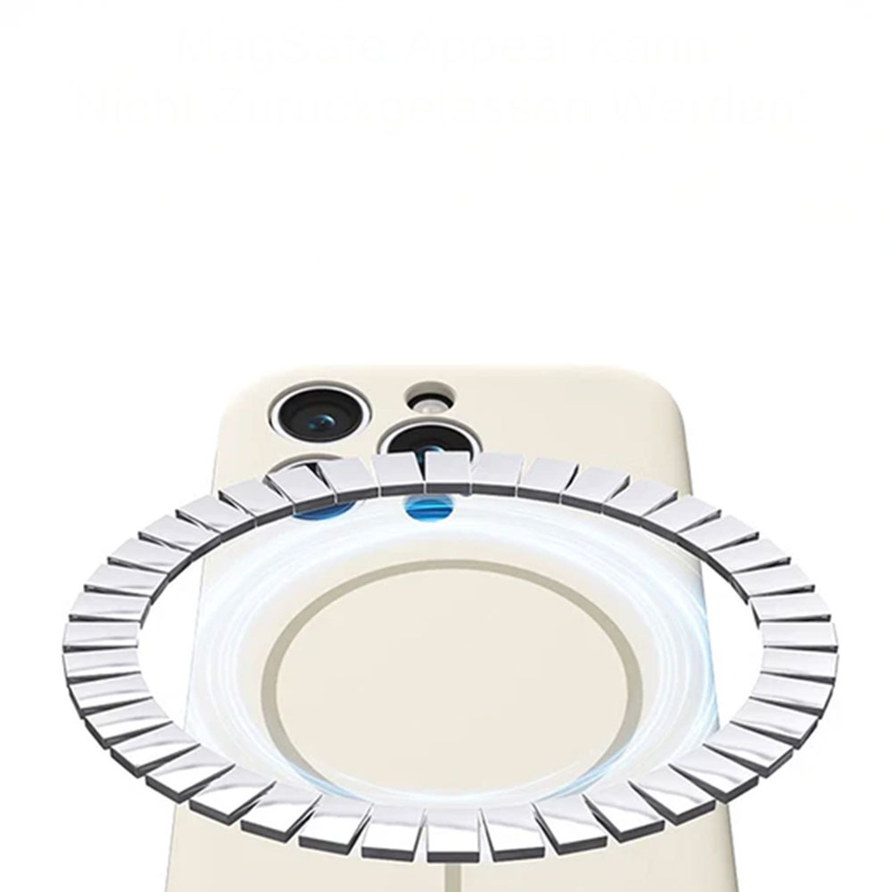 iPhone 16 Pro Max MagSafe (Slim Look) Silikon Case Hülle mit Kameraschutz - Lila