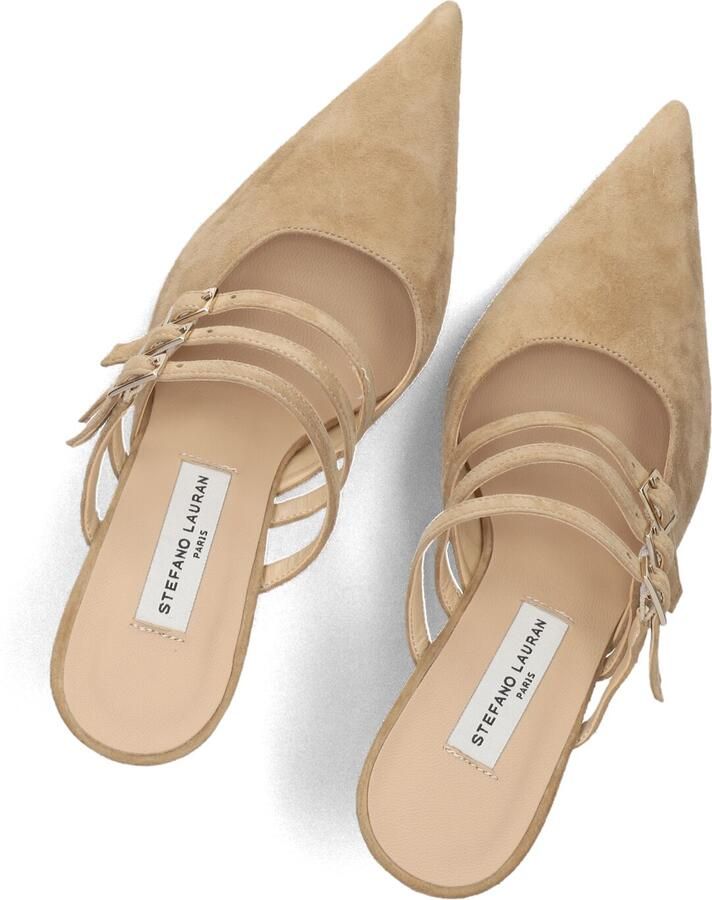 STEFANO LAURAN Muiltjes Dames 11121 Maat: 38 Materiaal: Suède Kleur: Beige