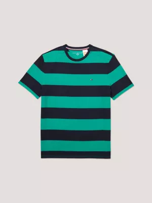 Camiseta adaptável com listras de rugby