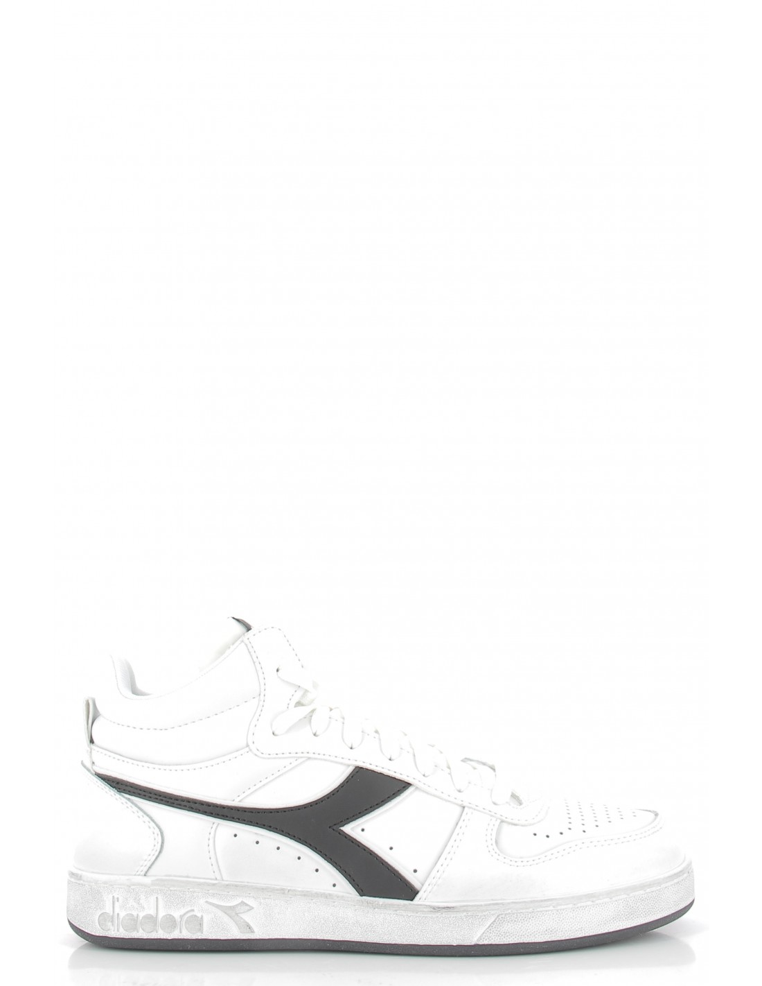 diadora Sneakers homme magic icona cuir blanc/noir