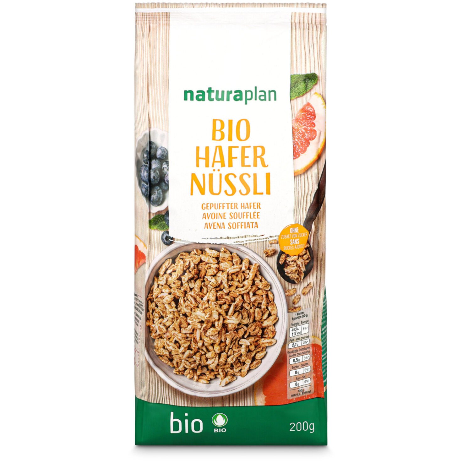 Naturaplan Bio Vollkorn Hafernüssli