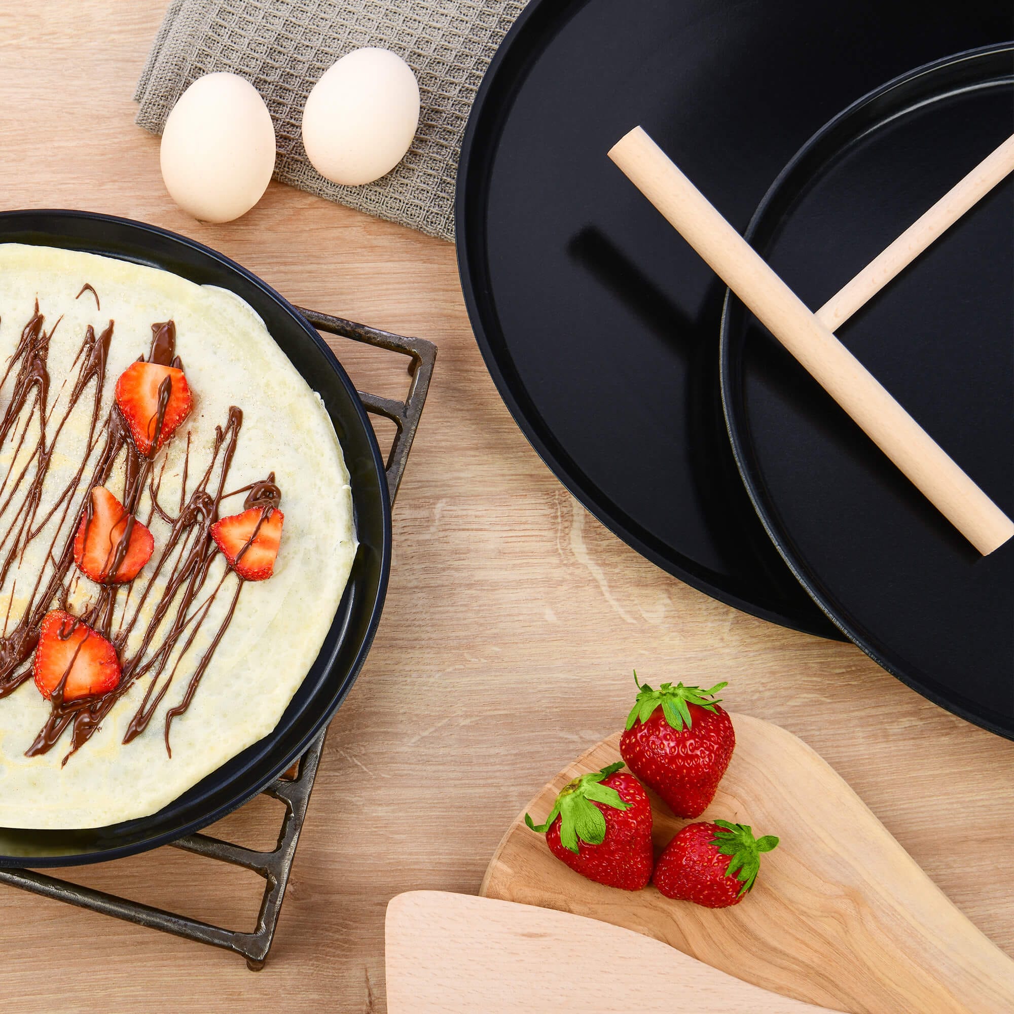 GRÄWE Crepes Teigverteiler, Holz