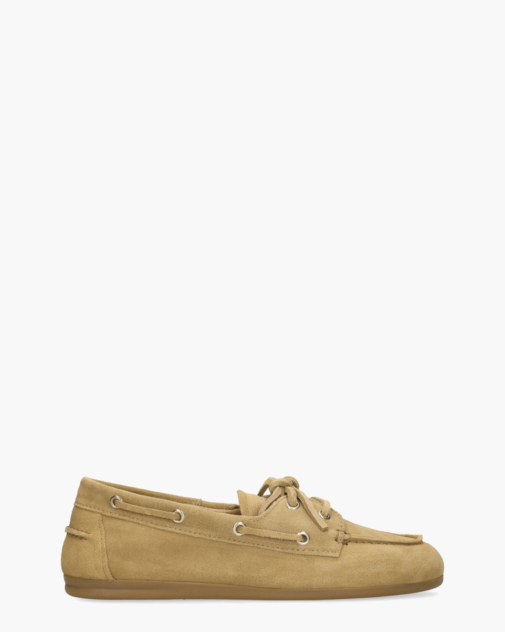 Posa Boat Loafer Brushed Lichtbruin Dames Veterschoenen