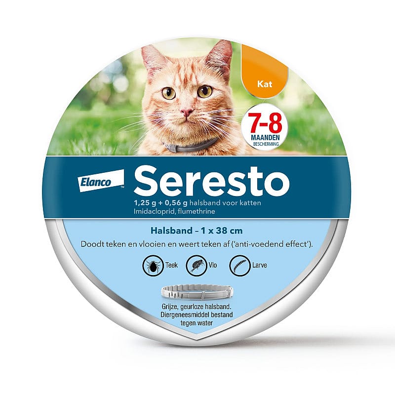 Seresto Halsband Vlooien en Teken Kat