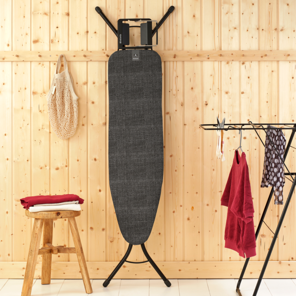 Strijkplank A, 110x30 cm, strijkerhouder - Denim Black