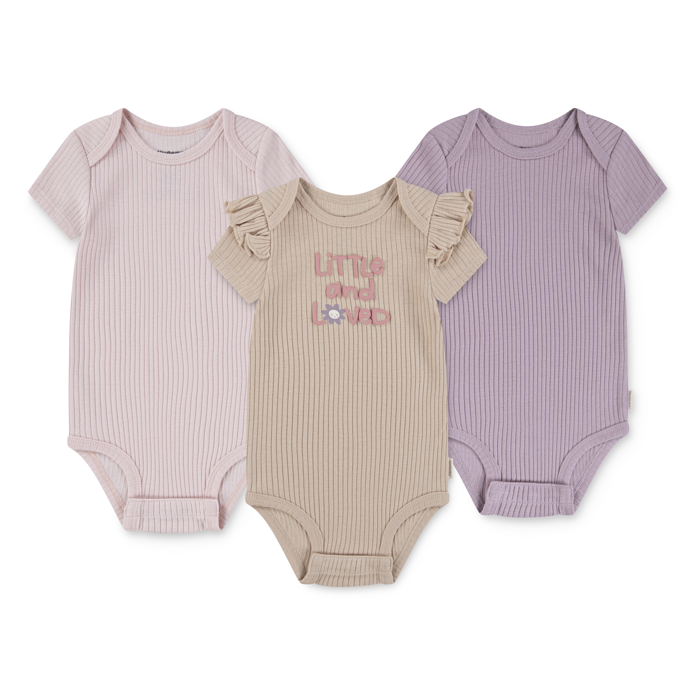 HUGGIES babywear Kurzarmbody »HUGG 3PK BODYSUIT«, 3 Stk. aus Baumwolle