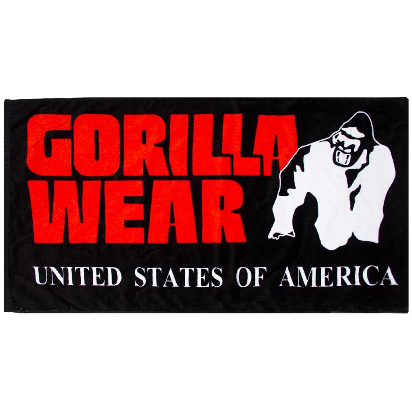 Toalha de ginástica clássica Gorilla Wear 50x100 cm vermelha