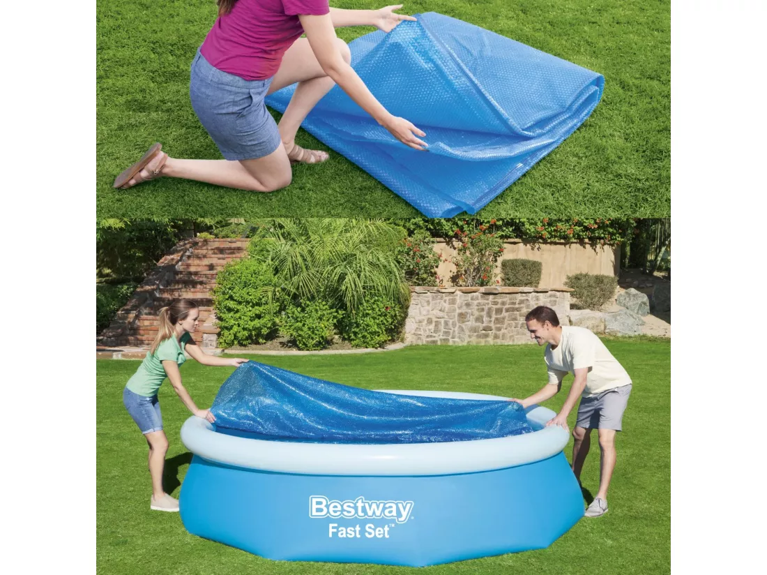 Bâche Solaire pour Piscine Hors-sol Bestway Ø462 cm Ronde