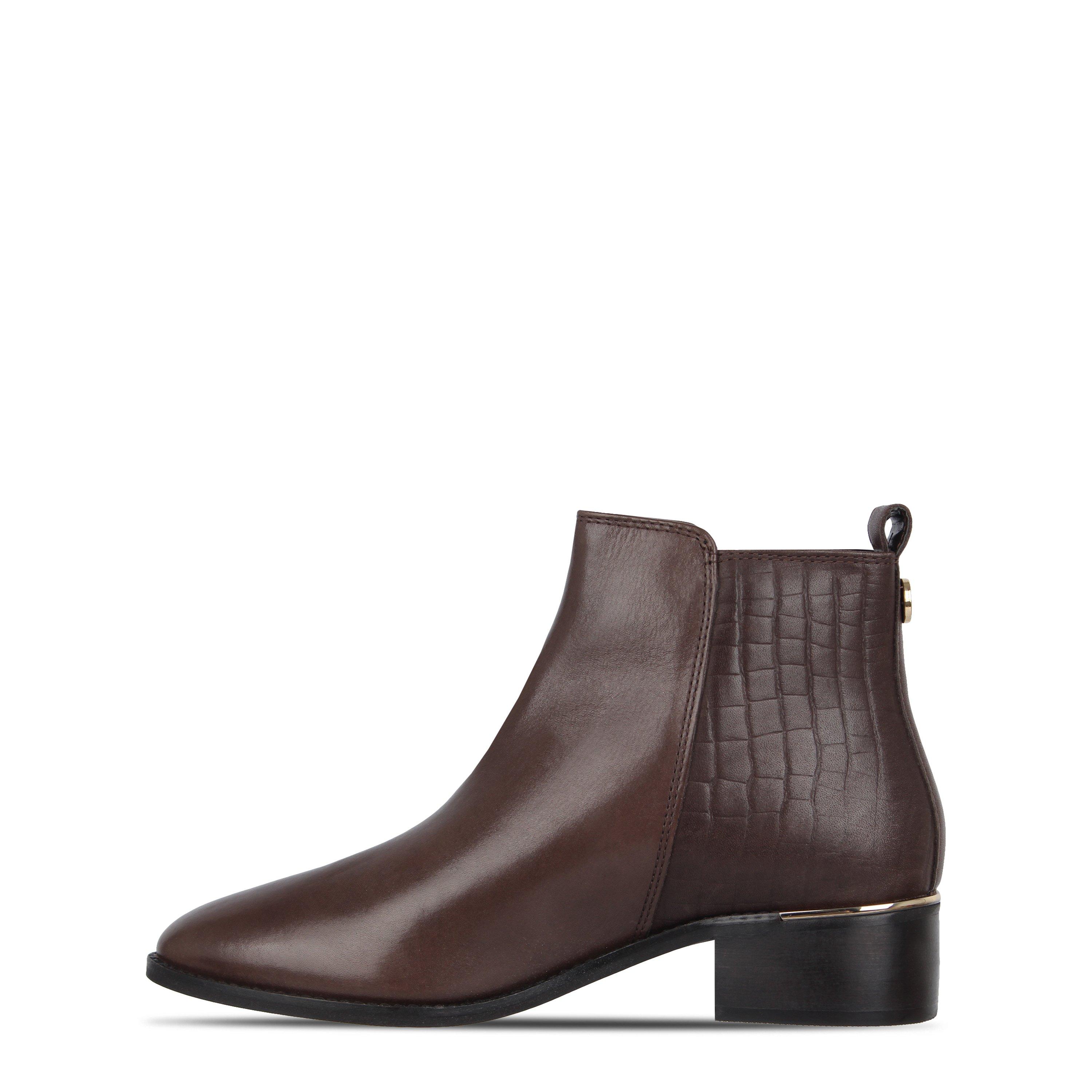 Biba Zip Flat Ankle Boots