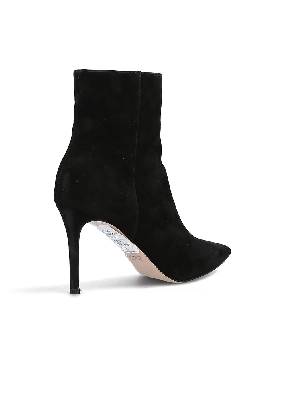 BOOTS TALON POINTU VELOURS NOIR