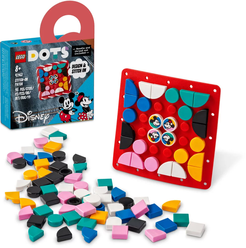 LEGO®DOTS 41963 PLAQUE A COUDRE MICKEY MOUSE ET MINNIE MOUSE