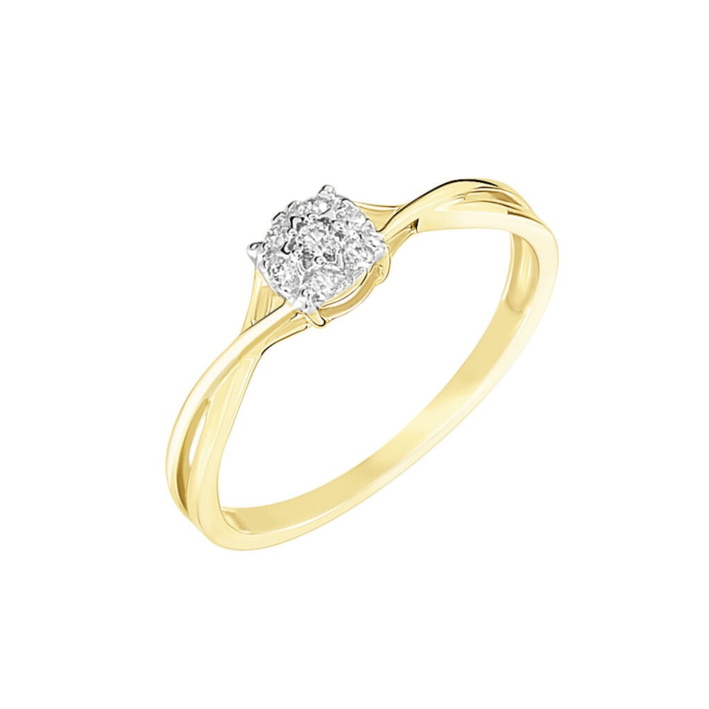 Bague Imelie Or Jaune Diamant