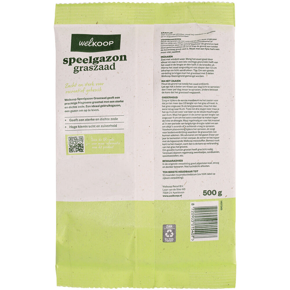 Welkoop - Speelgazon Graszaad - 20 m2