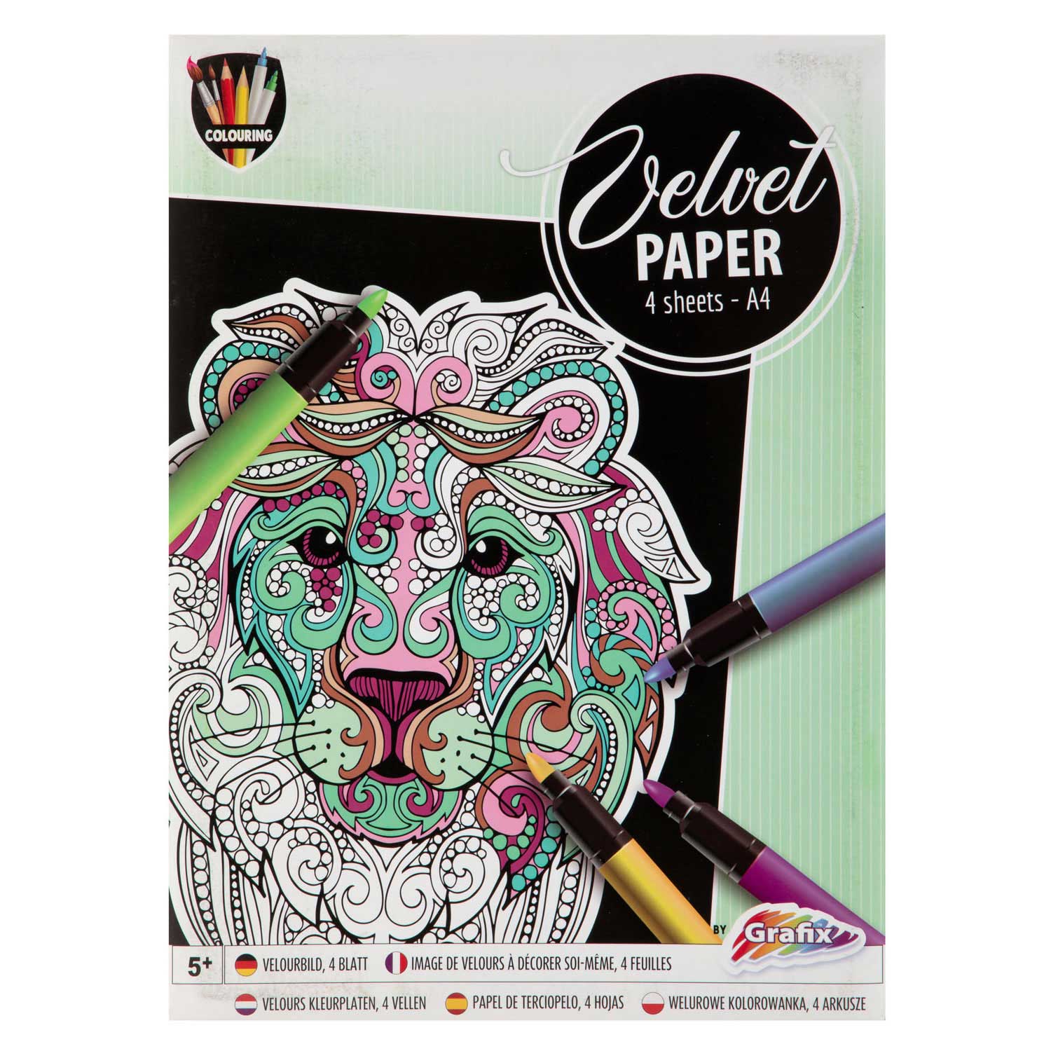 Knutselset Fluweel Papier