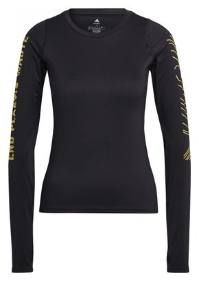 Maillot manches longues imprimé mettre fin aux déchets plastiques femme adidas