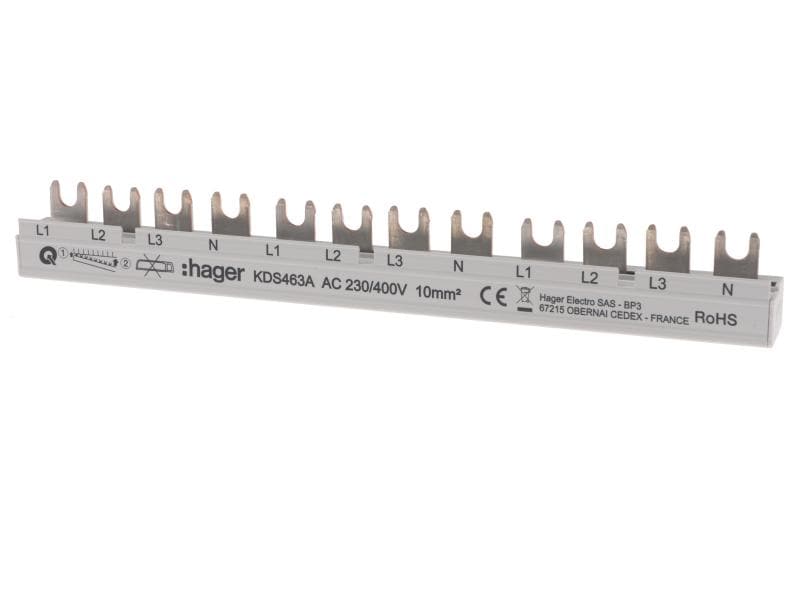 Hager Kammschiene 12M 63A (3PN)x3 QB Phasenschiene QuickBusbar