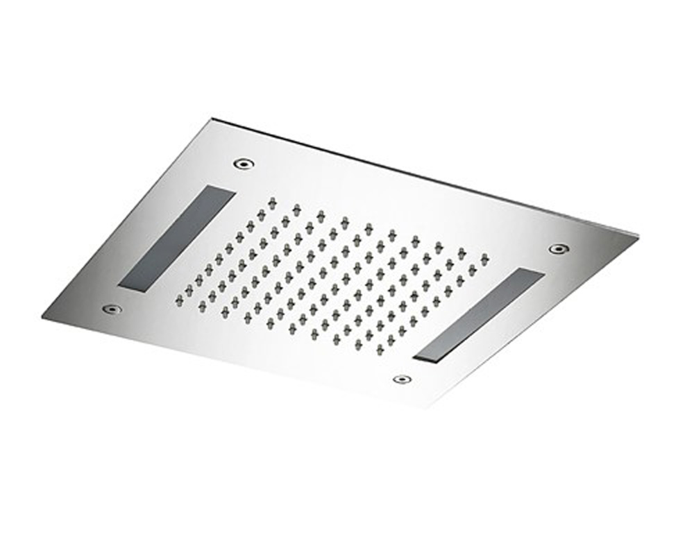 Hotbath Mate M174 inbouw hoofddouche met LED vierkant 30cm chroom