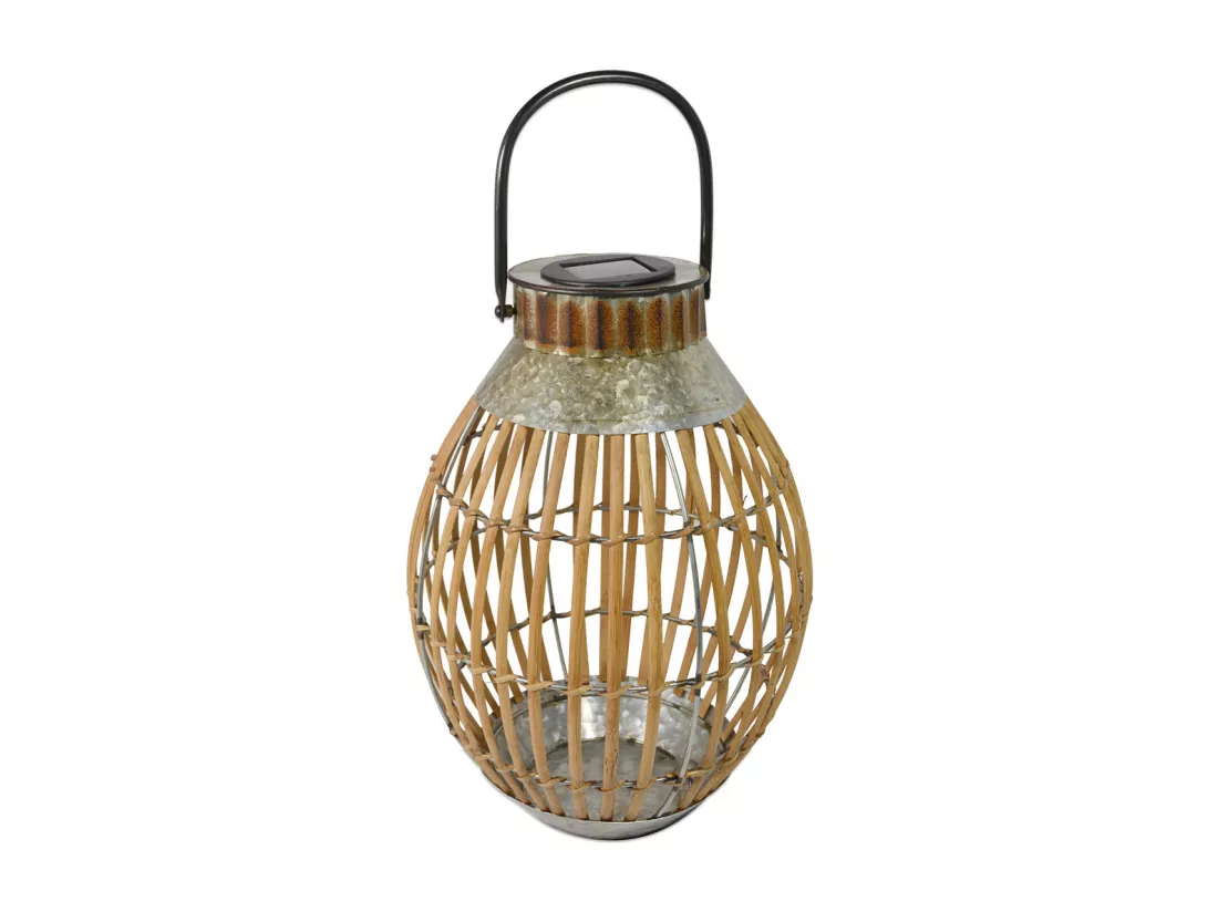Lanterne solaire bambou h51cm - Orium