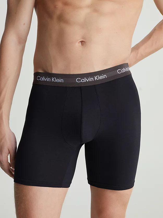 Pacote com 5 Cuecas Boxer Longas - Algodão Elástico