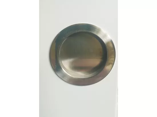 Porte Coulissante Athena Blanc H204 X L73 + Rail Alu Et 2 Coquilles Gd Menuiseries