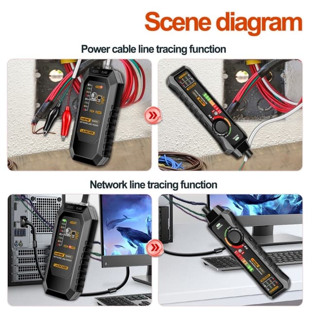 ANENG Netværkskabel Tester Netværk Ethernet Wire Tracker Kabelfinder