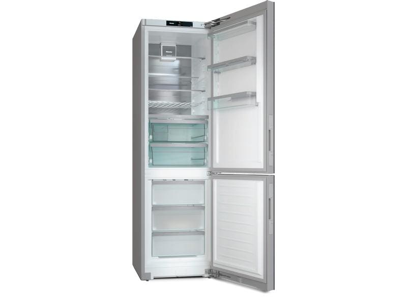 Miele Kühl-Gefrierkombination KFN 4898 AD Grau, Rechts Kombigerät mit Kühlschrank und Gefrierschrank