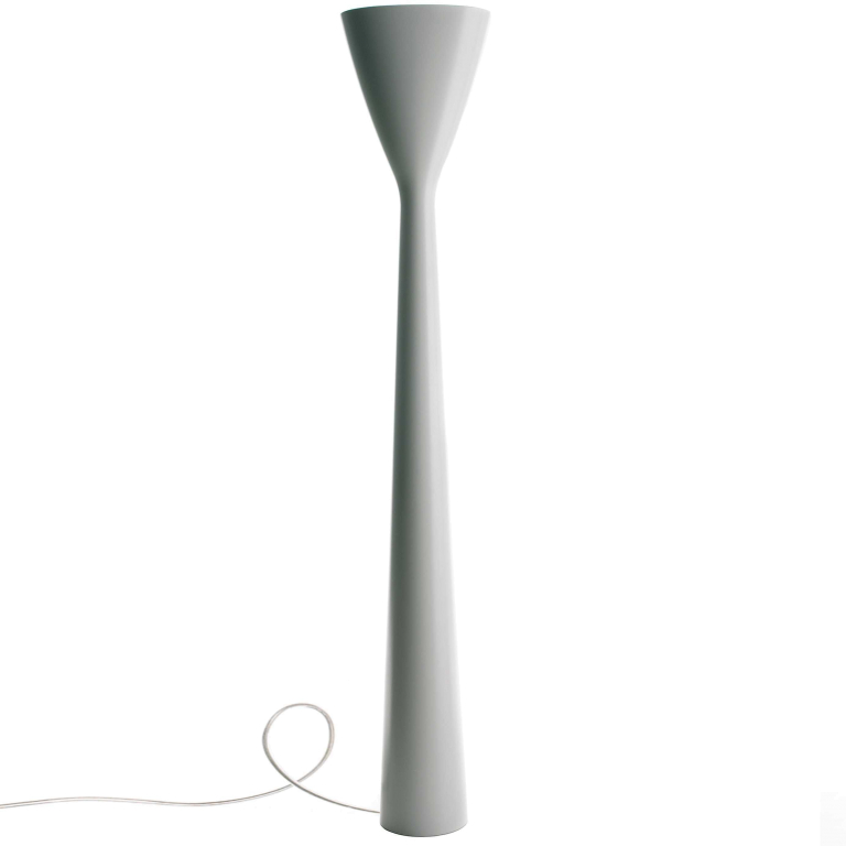 Luceplan Carrara vloerlamp LED met voetdimmer wit
