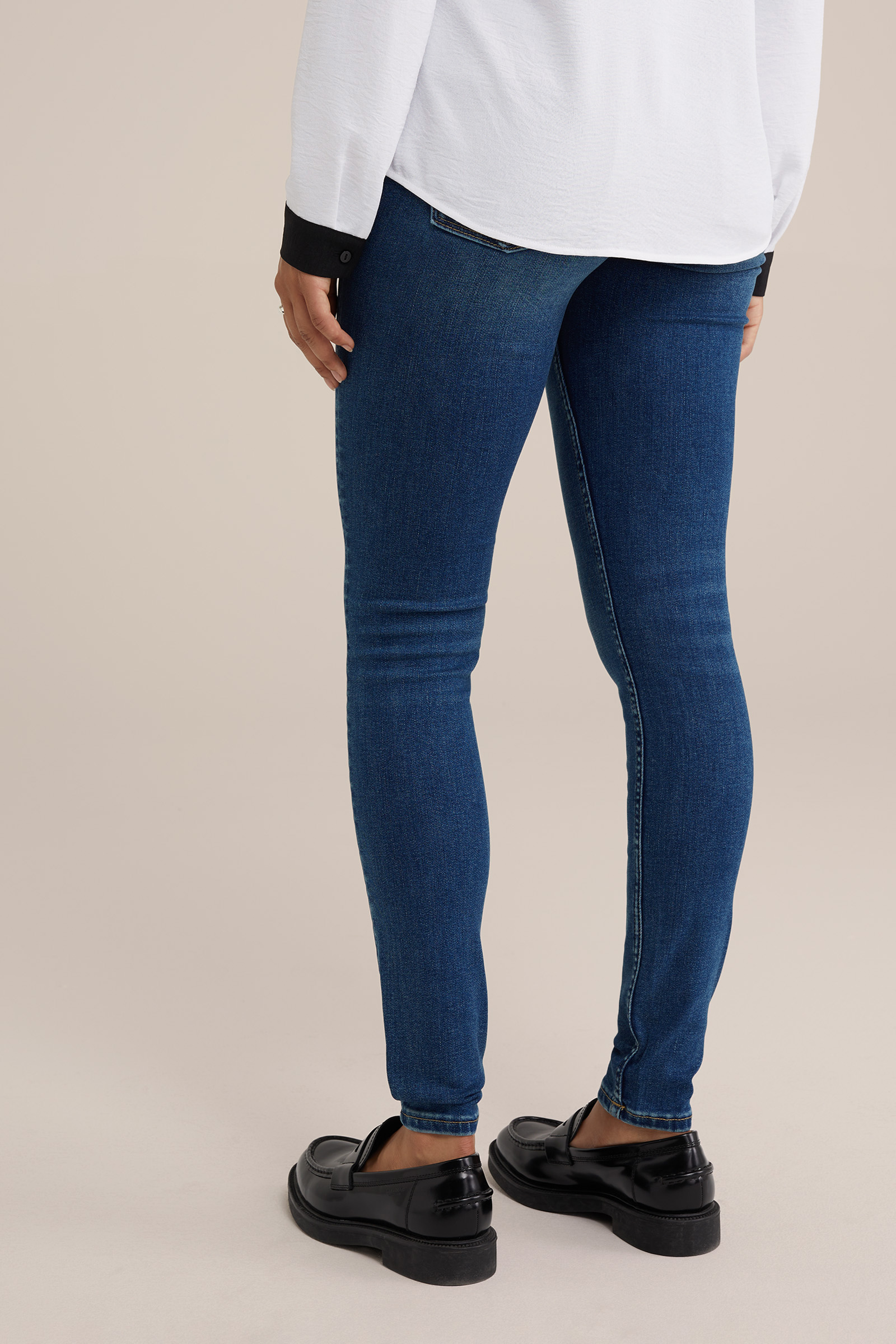 Women'mid rise superskinny jeans with superstretch Blue Ridge Donkerblauw