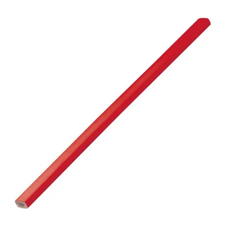 Macma Zimmermannsbleistifte, 25 cm, lackiert rot, 10 Stück