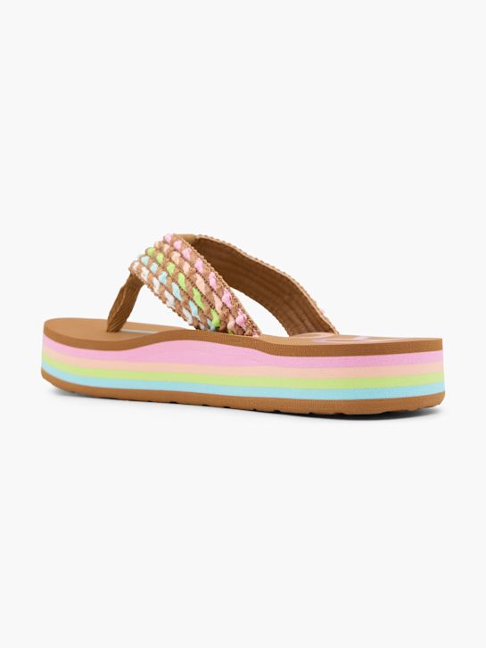 ROXY Pantoletten-Zehentrenner multicolor